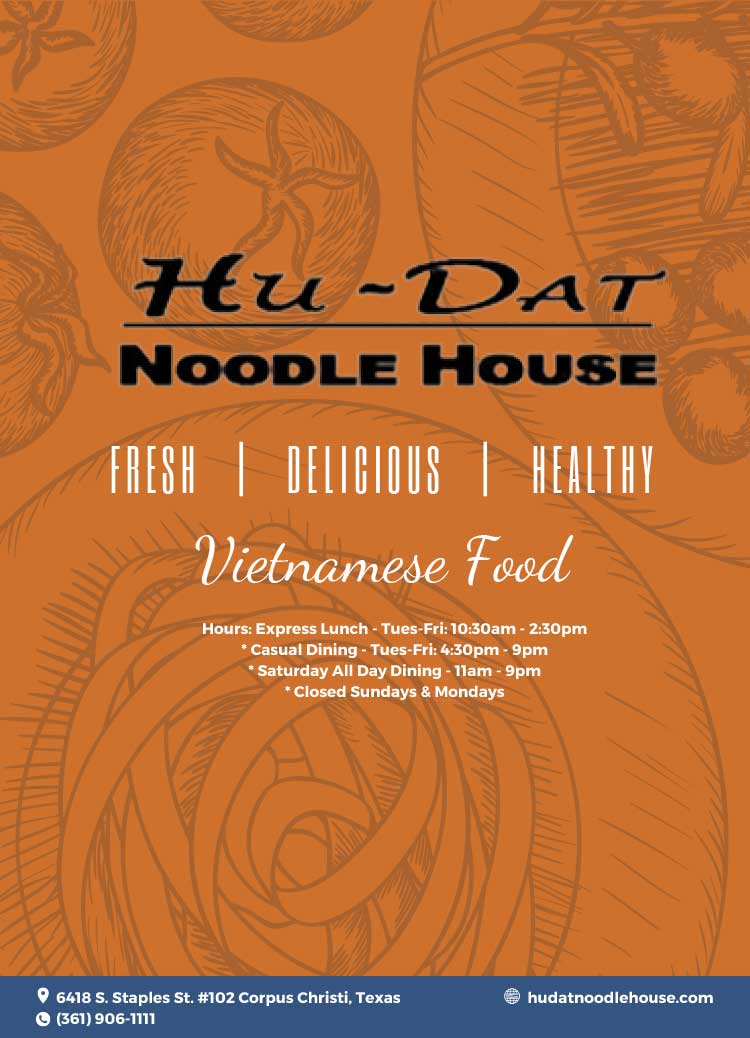 Hu-Dat Noodle House Restaurant in Corpus Christi, Texas.