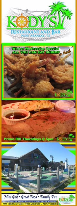 Kody's Restaurant in Port Aransas, Texas.